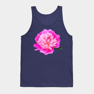 Bright pink peony Tank Top